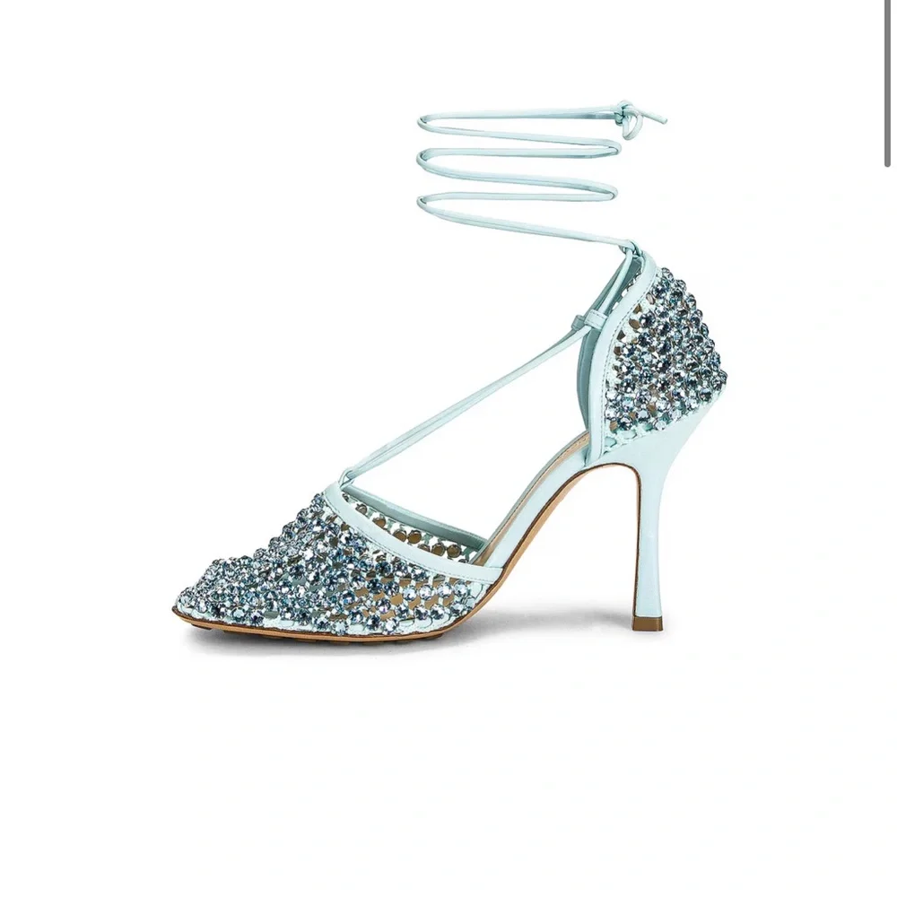 Bottega Veneta Sparkling blue heels - Picture 4 of 6